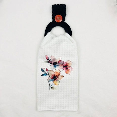 Hanging Towel Set - Pink Spring Flowers
