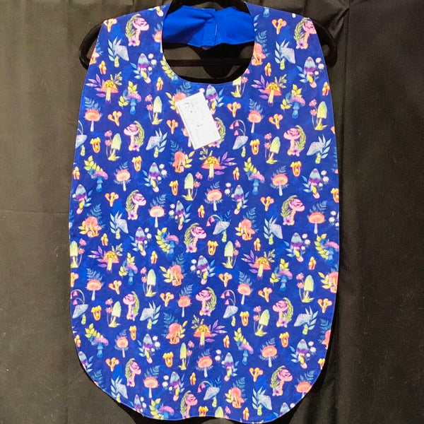 Adult Clothes Protector Cornflower Blue Mushrooms 24