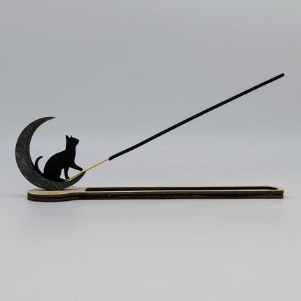 HD - Incense Holder Cat on the Moon