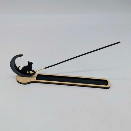 HD - Incense Holder Cat on the Moon