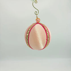 pink satin with gold bauble - view 3
