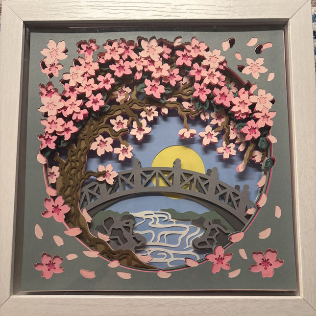 Cherry Blossom Bridge 2 Shadowbox