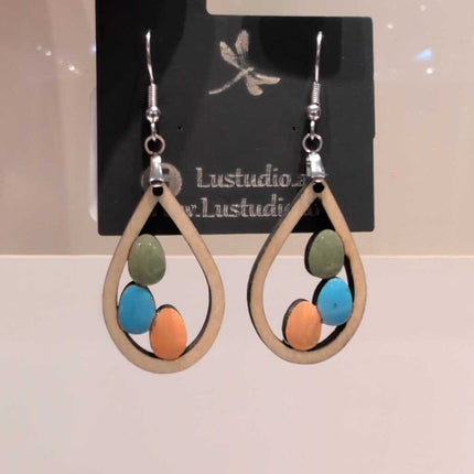 Earrings - Teardrop Easter Eggs