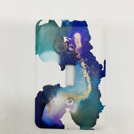 5" Lightswitch- MetalPebble-Purp/teal/Gold