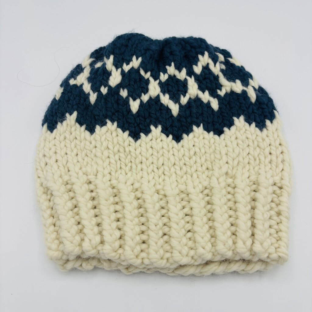 Hat Aztec Cream and Blue