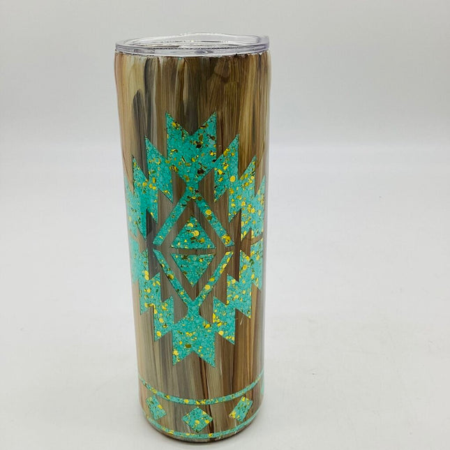 Aztec handled tumbler