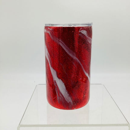 12oz good red swirl tumbler