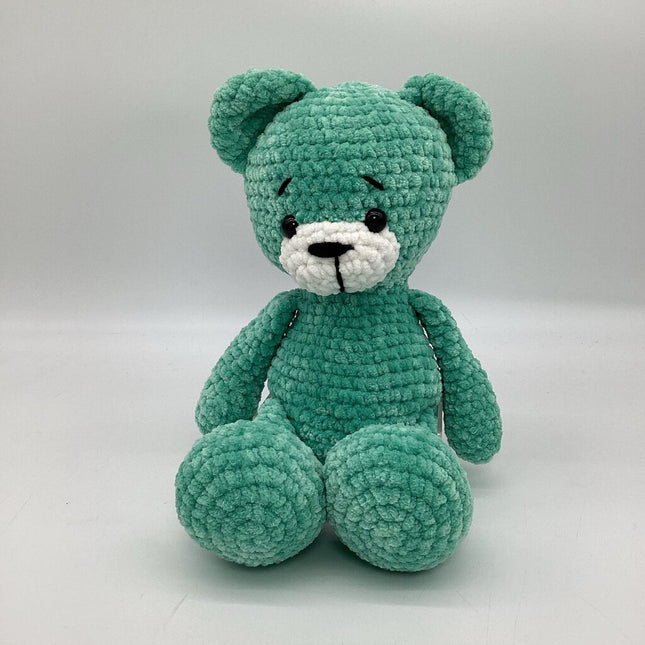Crochet Teddy Bear dark aqua