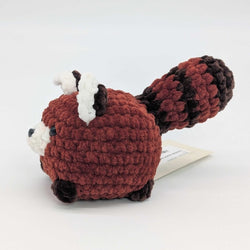 Crochet round red panda - view 2