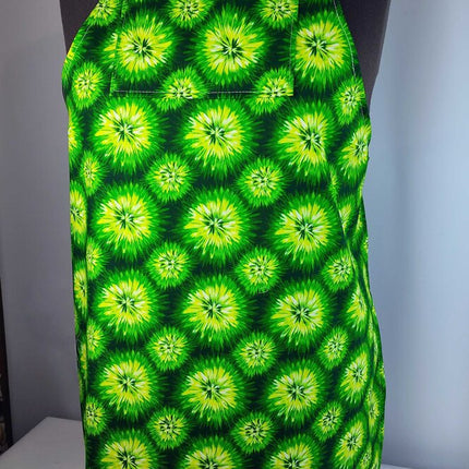 Adult Apron Green Starburst