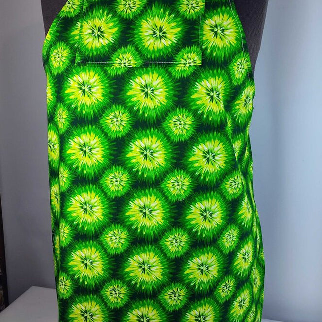 Adult Apron Green Starburst