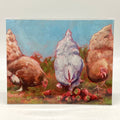 Strawberry Hens 8x10 Art Print