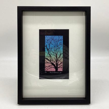 The In-Between Framed Linocut Print 11x14