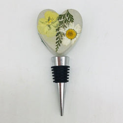 Floral Heart Wine Stopper - view 1