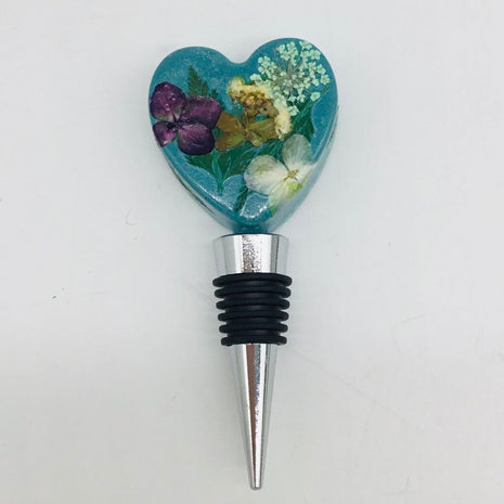 Floral Heart Wine Stopper