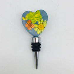 Floral Heart Wine Stopper - view 2