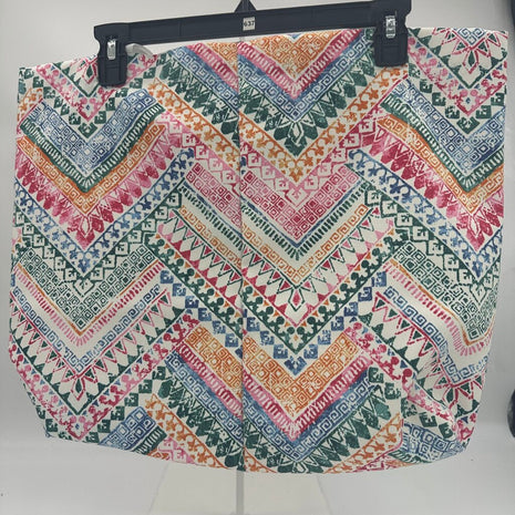 Everything Goes Bag-Colorful Herringbone 20"x18"