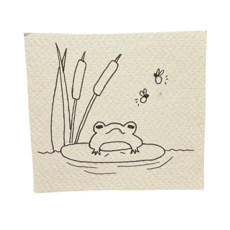 Silly Frog pen drawing