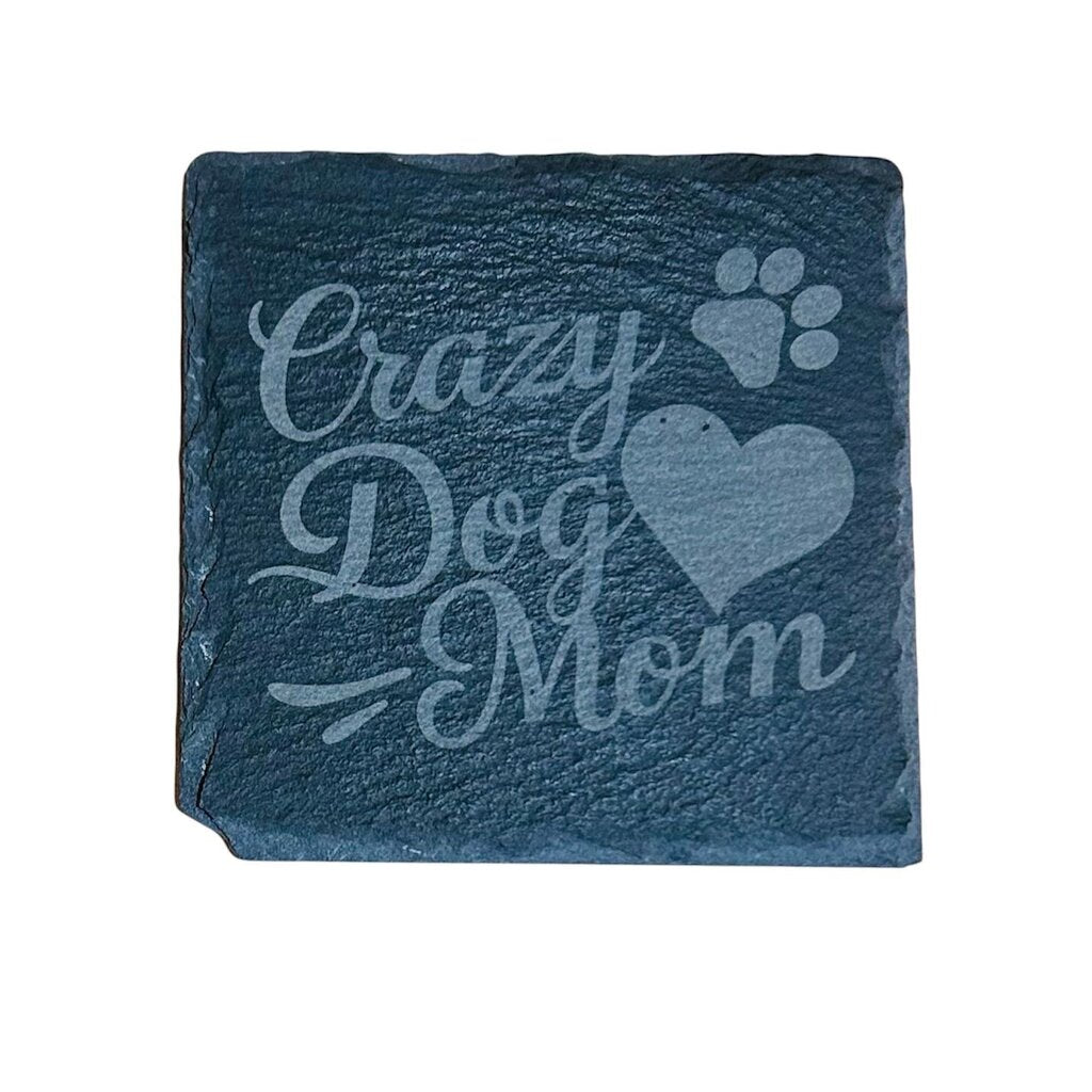 Slate Coaster Square Dog Mom