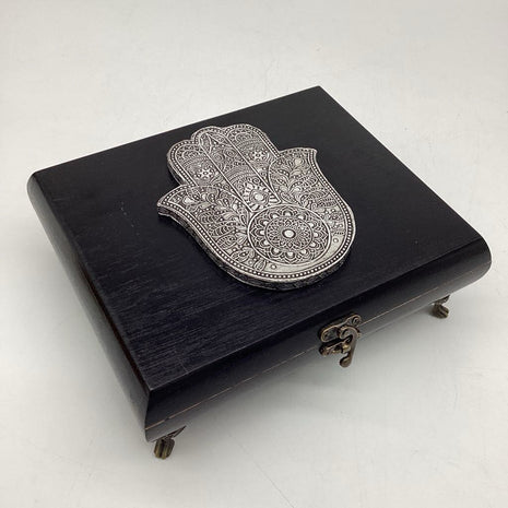 Black Hamsa Hand Box