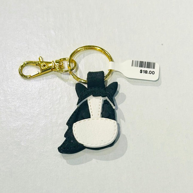 Black w black hair horse Keychain