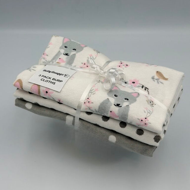 3 Pack Burp Cloths