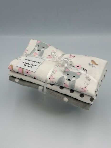 3 Pack Burp Cloths
