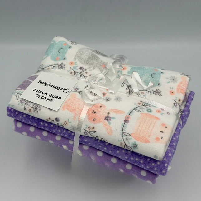 3 Pack Burp Cloths