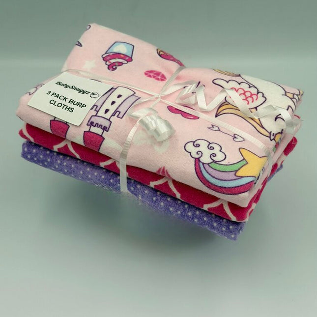 3 Pack Burp Cloths