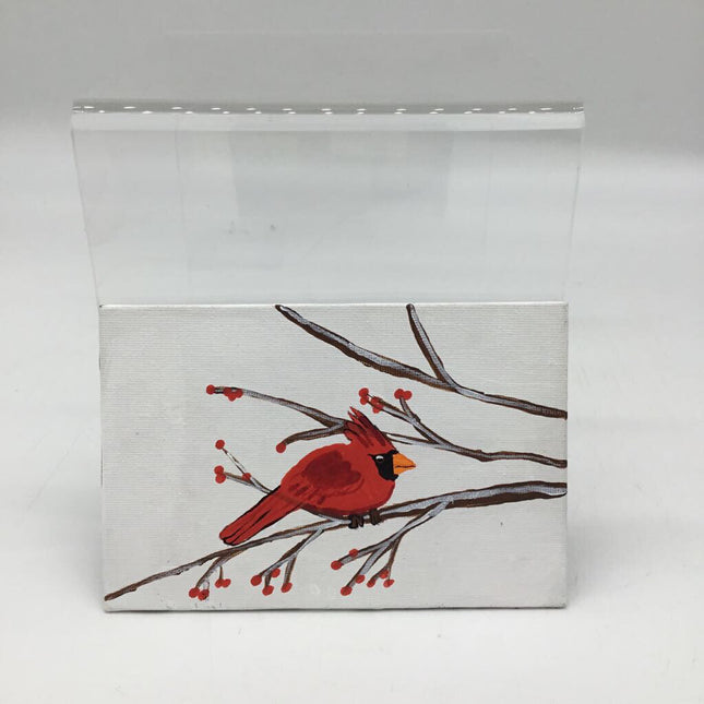 Cardinal chilling on a branch