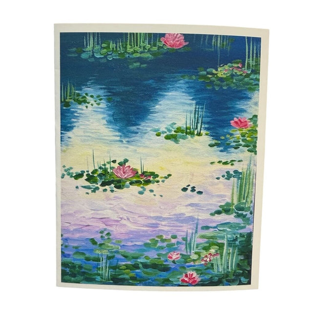 Water Lilies Card- Blank Inside