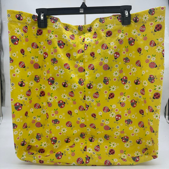 Everything Goes Bag-Beetles on Yellow 20.5"x21"
