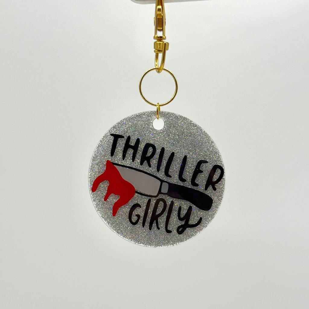 Thriller Girly Glitter Keychain