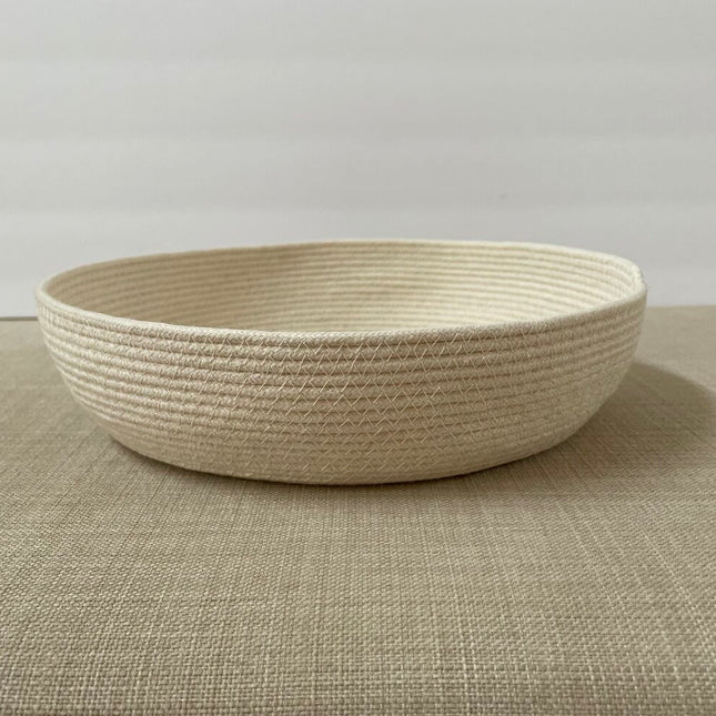 8.5" Rope Basket Flat
