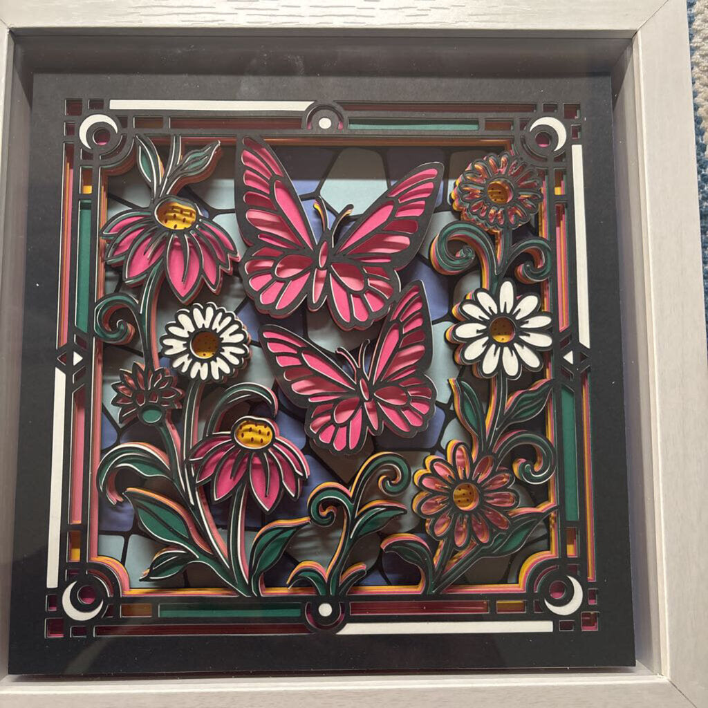 Butterfly Pink Shadowbox