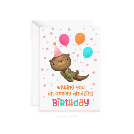 OTTER BIRTHDAY CARD