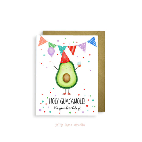 AVOCADO BIRTHDAY A2 CARD
