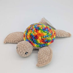 Crochet Rainbow Turtle - view 1