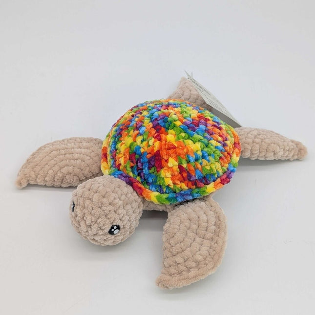 Crochet Rainbow Turtle
