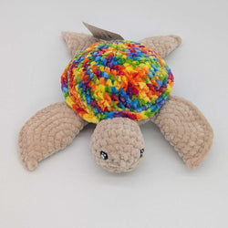 Crochet Rainbow Turtle - view 2