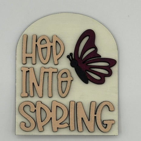 Hop Into Spring Mini Arch Sign