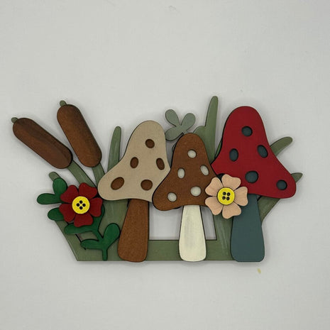 Mushroom & Cattails Inserts for Cabinet Drawer