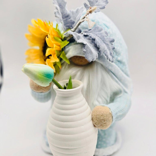 Small Sunflower Gnome with vase