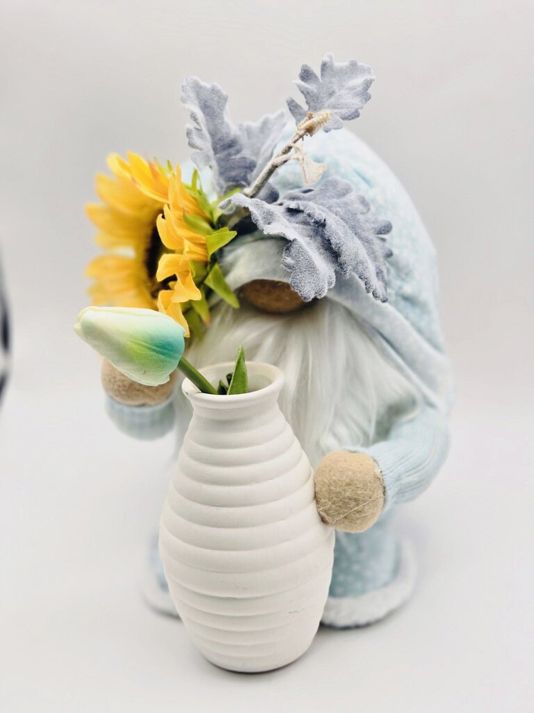 Small Sunflower Gnome with vase