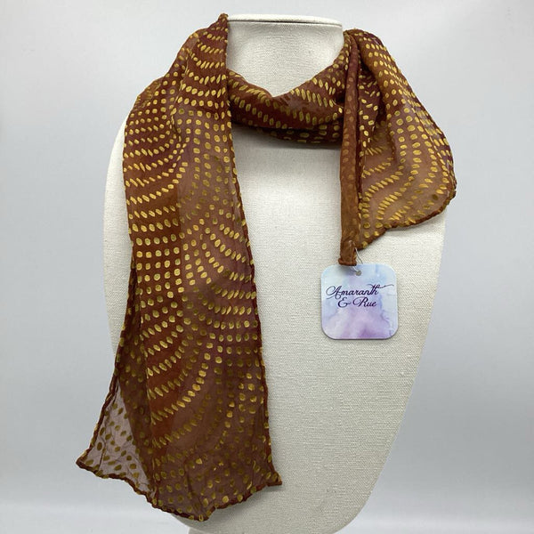 Art Deco Dots Silk Scarf
