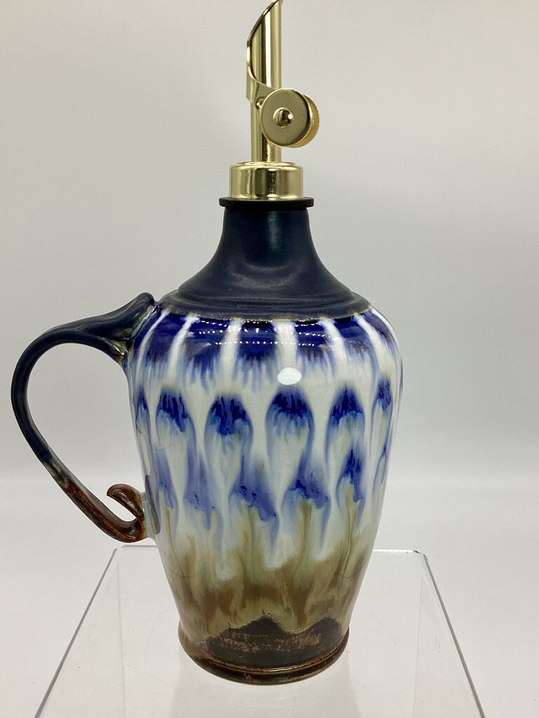Oil Cruet- Navy/copper flux