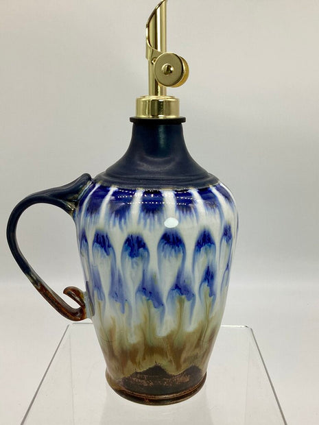 Oil Cruet- Navy/copper flux