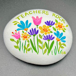 Rock Lg. wh "Teachers Rock" - view 2