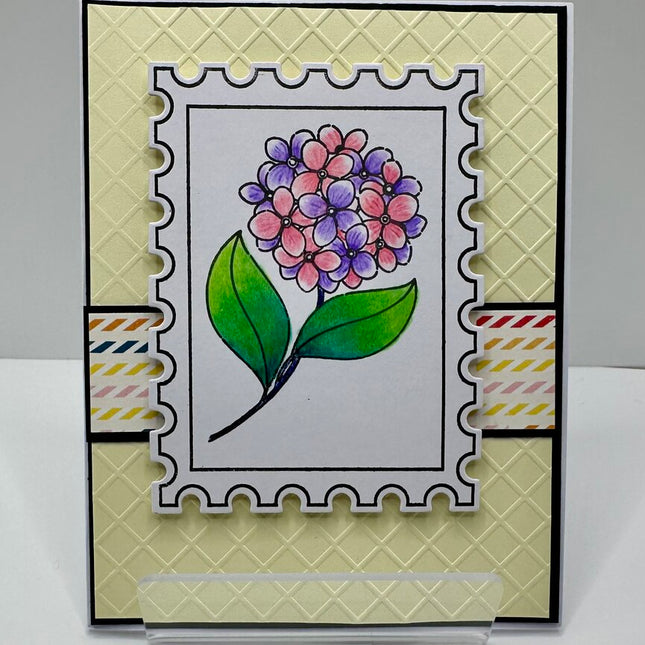 Prink/Purple Hydrangea Postage Card