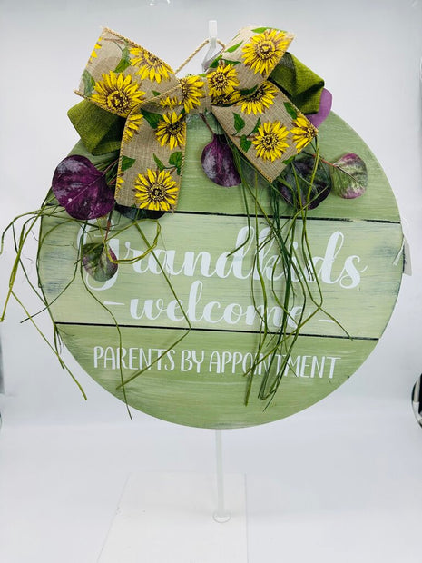 Welcome Sign Grandkids Welcome Parents By Appointment
